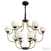 White ball valley arredoluce chandelier 12