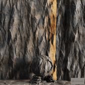 H133 Rock Cliff | PBR | 4K | Seamless | +SBSAR