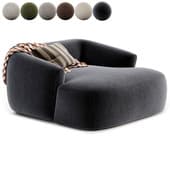 Fauteuil lounge XL En Bouclette Sofia