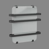 Полотенцесушитель электрический Allen Brau Infinity 60x44 с рейлингом 2 0 черный матовый
