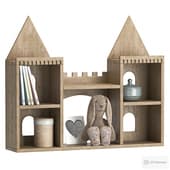Castle-Shaped Shelf (71 cm x 61 cm)