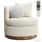 Balboa Wood Base Swivel Chair