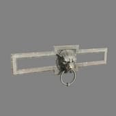 Ancient door handle in the form of a lion