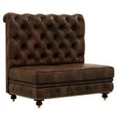Restoration Hardware Kensington Leather Double Banquette
