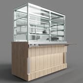 Витрина тепловая (статика) с дверками раздачи (3 полки) RH22 A Capital