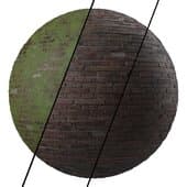 D100 Brick Wall by moss | Seamless Pbr 4k 