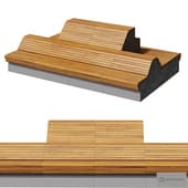 Bench chaise lounge \ Urban environment