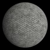 Кирпич белый Bricks White Worn Light Mortar