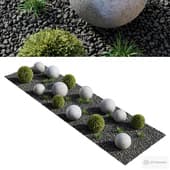 Modern Courtyard 04 | PBR | 4K | Midpoly