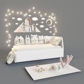 Toys and daybed IKEA FLEKKE set