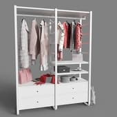 Open wardrobe IKEA elvarli