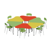 Kindergarten Table Set heart "VARDIS"