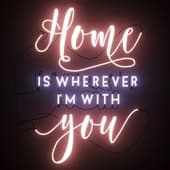 Неоновая вывеска - Home