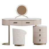 Vasto Slate Makeup Vanity