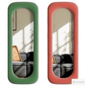 Zola full length wall mirror with velvet frame
