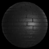 BricksPaintedBlack001 4K