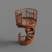 Classic spiral stairs