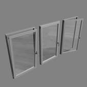 Windows detailed with double glazing