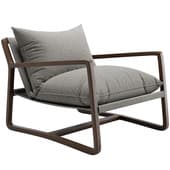 Crate & Barrel Polly Ivory Accent Chair