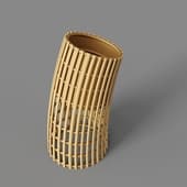 КАШПО БОЛЬШОЙ CYCLONE - NATURAL RATTAN MUSHROOM