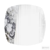 Wall mirror with decorative insert