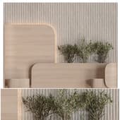 Headboard with Plants