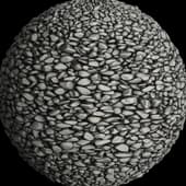 udsicdffw Beach Pebbles 2x2 M