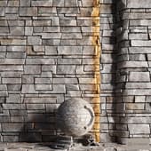 H79 Slate Stone Bricks | PBR | 4K