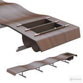 Onda bench by Jorge Zalszupin