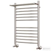 Water heated towel rail Point Alfa PN05158SP 50x80 chrome with shelf
