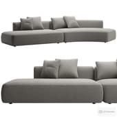 MDF Italia Sofa COSY CURVE