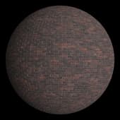 Ровный коричневый кирпич светлая затирка Bricks Violet Light Mortar