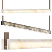 Natural crystal stone pendant light || Crystal Evo Henge