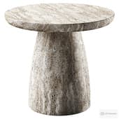 Coffee Side Table Travertine Stone Natural by Hommes