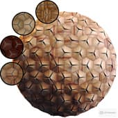 Wooden 3D Panel 04 MNOP | PBR | 4K | Seamless