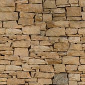 orange  stone brick wall