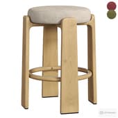 Granite half stool by Kave Home