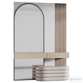 Dressinng table with  pouf