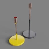 Copper candle holders