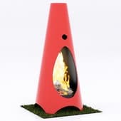 Steel Outdoor Fireplace by Modfire