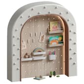 Arch Shelf with Decor