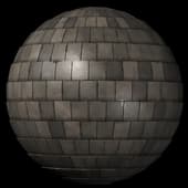 Tiles Roof Concrete Dark Wet