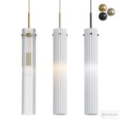 Lampada a sospensione piccola in vetro Tubo