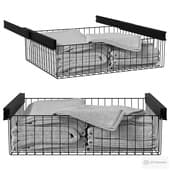 Встроенная выдвижная корзина для белья Home Space
