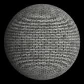 Bricks - White Worn Dark Mortar