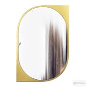 Cat eye metal wall mirror
