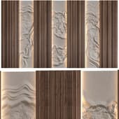 Wall Panel with bas relief