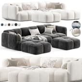 Westwing Tayla Modular Sofa with ottoman