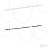 WOMO Rope Led Linear Brass Chandelier-WM2059a