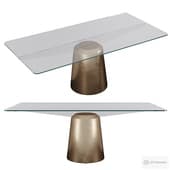 Spike rectangular table by Midj